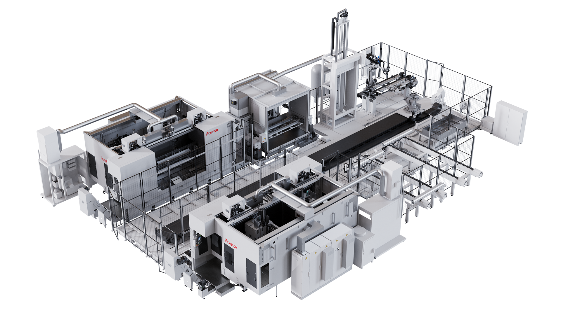 Aluminium extrusion profiles or casting manufacturing cell