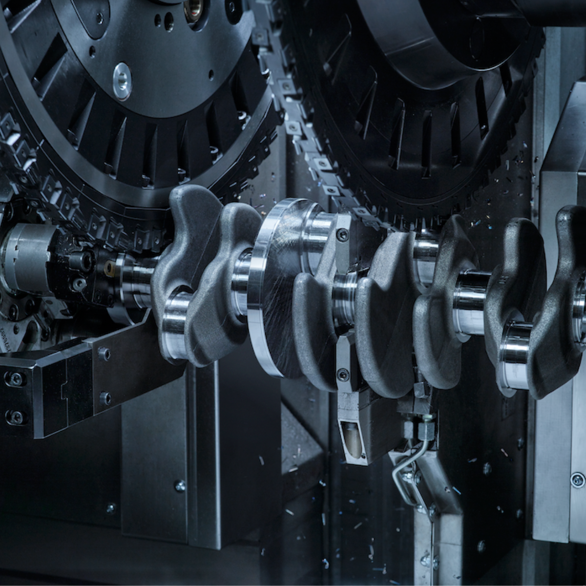 High rigidity machining architecture